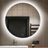 Monique Frameless Anti-Fog Backlit Round Bathroom Mirror with LED