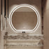 Wategos Crescent Shape Right Cut Moon Frontlit Frosted LED Bathroom Mirror