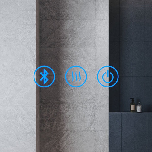 Indigo Round LED Bathroom Mirror with Bluetooth & Touch Control