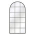 Ella Arched Large Black Wall Mirror - Window Frame Floor Mirror