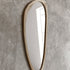 Paloma Organic Teak Wood Wall Mirror - Pebble Shape Natural Frame