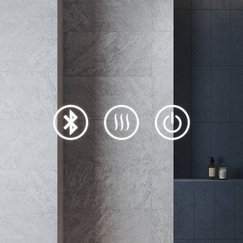 Indigo Round LED Bathroom Mirror with Bluetooth & Touch Control
