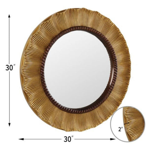 Spinifex Sunburst Round Wall Mirror
