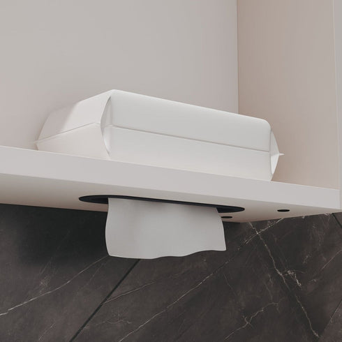 Crisyne LED Bathroom Wall Cabinet With Built-in Tissue Box Storage