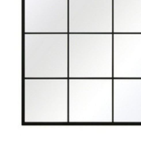 Ella Arched Large Black Wall Mirror - Window Frame Floor Mirror