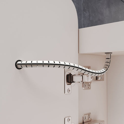 Crisyne LED Bathroom Wall Cabinet With Built-in Tissue Box Storage