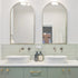 Apsel Arch Brushed Brass Wall Mirror