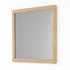 Jethro Solid Teak Wood Rectangular Natural Wall Mirror with Soft Rounded Edges