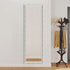 Ceduna White Wood Full Length Mirror with Gold Accents - Freestanding Rectangular Mirror
