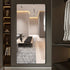 Vivian Aluminium Full Length Black Wall Mirror - Modern Freestanding Mirror