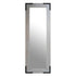 Spiegel Modern Full Height Mirror with slim silver grey stainless steel frame