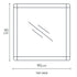 Keir Solid Teak Wood Wall Mirror - FSC Reclaimed Timber Frame Square Mirror