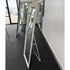 Ceduna White Wood Full Length Mirror with Gold Accents - Freestanding Rectangular Mirror