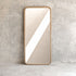 Dashiell Rounded Edge Natural Full Length Rattan Wall Mirror