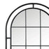 Eira Black Industrial Arched Wall Mirror - Metal Window Frame Decorative Mirror