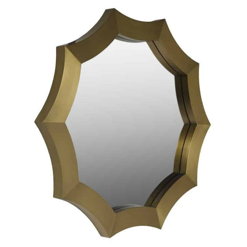 Maribelle Stainless Steel Round Wall Mirror