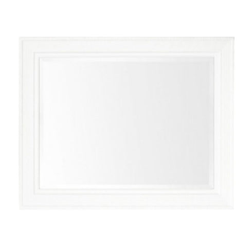 Chinoise Hand Painted White Wall Mirror