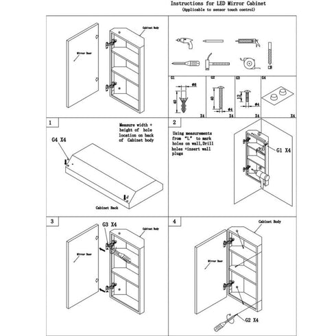 Coralie Stainless Steel Wall Mounted Bathroom Mirror Cabinet