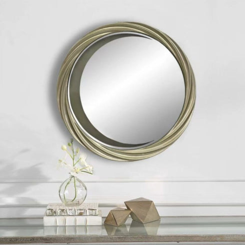 Mirae Silver Round Wall Mirror