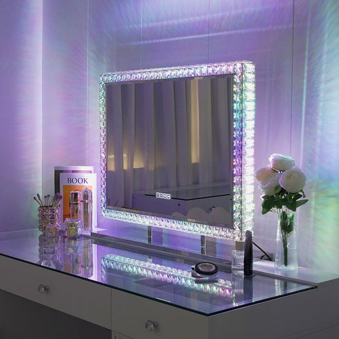 Wilgara Crystal Diamond LED Vanity Mirror