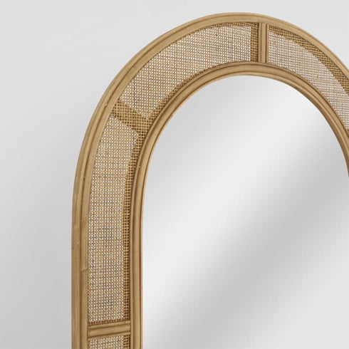Isola Arched Rattan Wall Mirror