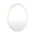 Wave Gold Oval Wall Mirror