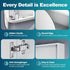 Eclat Bathroom Wall Mirror Rectangle Shaving Cabinet