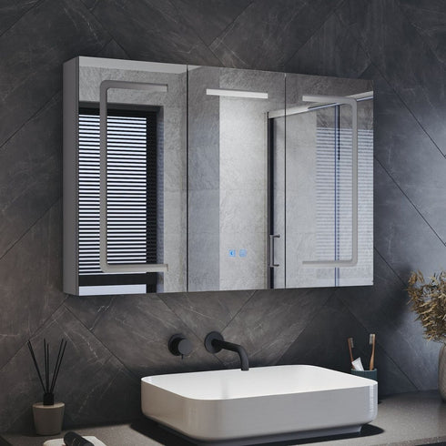 Tallis Three Door Anti-fog LED Bathroom Cabinet