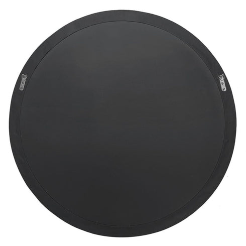 back of Iggy Round Wall Mirror Black
