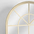 Clairissa Window Style Arched Wall Mirror - Natural Timber Frame