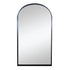 Full-length arched black wall mirror