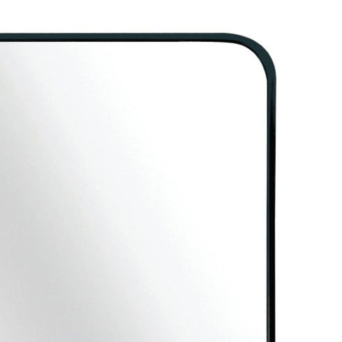 Malen Round Corners Black Wall Mirror
