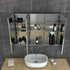 Coralie Stainless Steel Wall Mounted Bathroom Mirror Cabinet