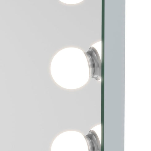 Kurinda Full Length LED Hollywood Vanity Mirror White