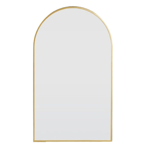 Ford Brushed Brass Arch Wall Mirror