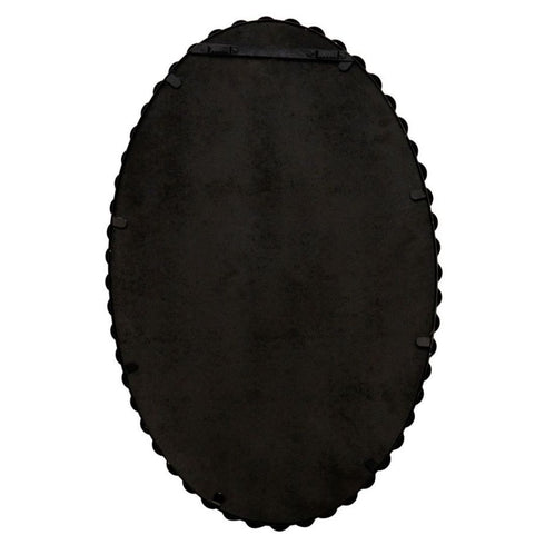 Brielle Oval Black Wall Mirror