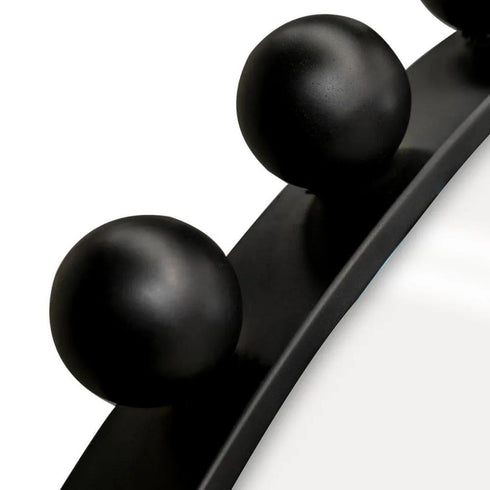 Giorgio Round Black Wall Mirror
