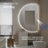 Kirribilli Frameless Right Cut Moon Anti Fog Backlit LED Wall Mirror