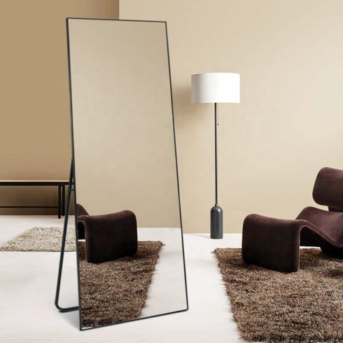 Navi Full Length Black Standing Mirror