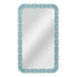 Aiza Bone Inlay Aqua & White Wall Mirror