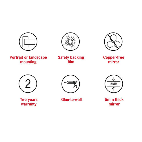 Emrys Oval Bathroom Wall Mirror