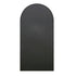 Ella Arched Large Black Wall Mirror - Multi-Pane Grid Design
