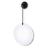 Nerida Round Drop Wall Mirror with Black Metal Clip