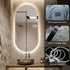 Maria Oval Frontlit LED Gold Bathroom Wall Mirror