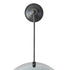 Lorelei Oval Drop Wall Mirror with Black Metal Clip Frame
