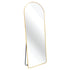 Ronan Gold Aluminium Arch Floor Mirror with Stand
