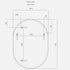 Aaden Pill Satin Brass Wall Mirror