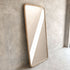 Dashiell Rounded Edge Natural Full Length Rattan Wall Mirror