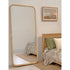 Dashiell Rounded Edge Natural Full Length Rattan Wall Mirror