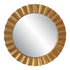 Marletta Antique Gold Round Wall Mirror